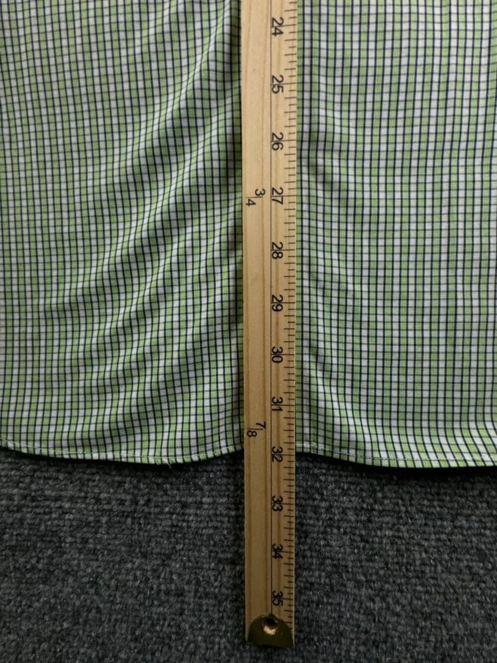 Banana Republic Shirt Men Green Long Sleeve Button Up Slim Fit Non Iron Cotton